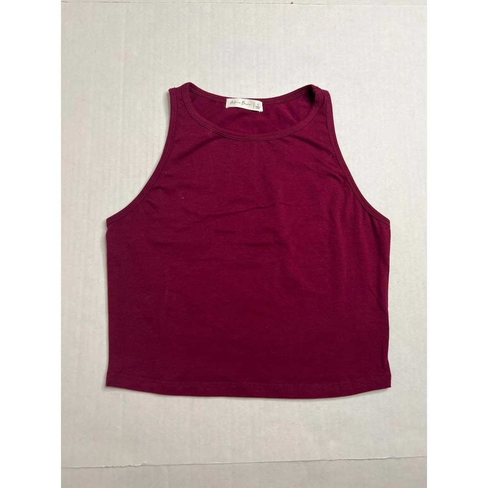 Active Basie Burgundy Cropped Tank Top - Size Large‎